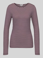 Regular Fit Langarmshirt aus Viskose-Mix von s.Oliver RED LABEL Bordeaux - 10