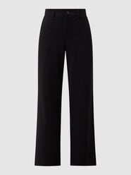 Stoffen broek met wijde pijpen van s.Oliver RED LABEL Grijs / zwart - 46