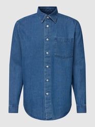 Relaxed Fit Jeanshemd im Used-Look Modell 'DEEN' von MCNEAL Blau - 1