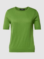 Gebreid shirt met zijde, model 'ARGO' van Weekend Max Mara Groen - 3