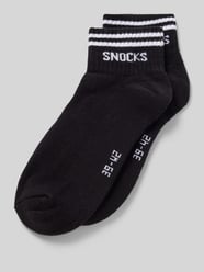 Socken mit Label-Stitching Modell 'Retro' von Snocks Schwarz - 29