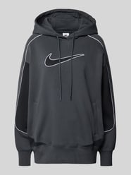 Oversized Hoodie mit Logo-Stitching von Nike Grau - 4