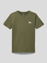 T-shirt z nadrukiem z logo od Alpha Industries Zielony - 42