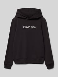 Hoodie mit Label-Print von Calvin Klein Jeans Schwarz - 6