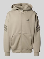 Oversized Sweatjacke mit Label-Print von ADIDAS SPORTSWEAR Beige - 2