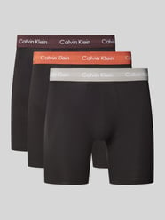 Trunks mit Logo-Bund im 3er-Pack von Calvin Klein Underwear Schwarz - 12