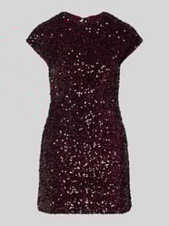 Minikleid mit Pailletten Modell 'XWILL' von Mango Bordeaux - 3