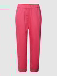 Hose mit Leinen-Anteil und elastischem Bund von Marc O'Polo Pink - 23