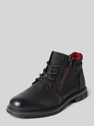 Boots aus Leder-Textil-Mix mit Reißverschluss Modell 'Mate' von bugatti - 4