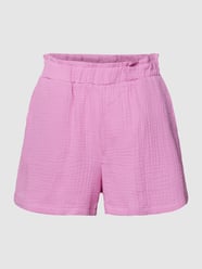 Shorts mit Strukturmuster Modell 'NATALI' von Vero Moda Rosa - 42