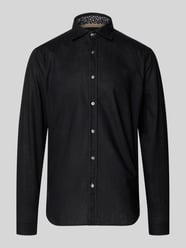 regular fit business-overhemd van linnen-katoenmix model 'ROMA' van FIL NOIR - 8