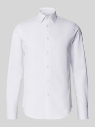 Koszula biznesowa o kroju slim fit z kołnierzykiem typu kent od CK Calvin Klein - 13