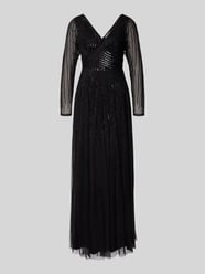 Abendkleid mit V-Ausschnitt von Lace & Beads - 43