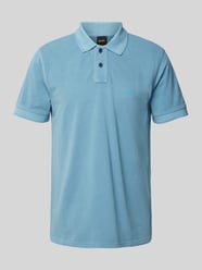 Poloshirt mit Label-Print Modell 'Prime' von BOSS Orange Blau - 38