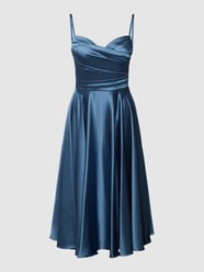 Cocktailkleid mit Wasserfallausschnitt von Laona Blau - 40