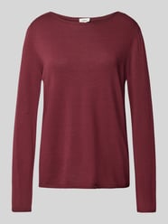 Regular fit gebreide pullover van een mix van katoen en viscose van s.Oliver RED LABEL Bordeaux - 10