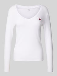 Longsleeve mit Label-Stitching und V-Ausschnitt von Levi's® - 12