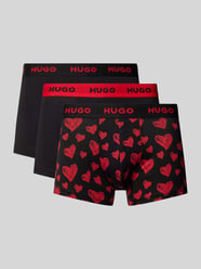 Trunks mit elastischem Label-Bund im 3er-Pack von HUGO Schwarz - 43