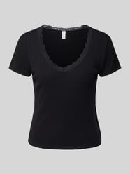 T-shirt met fijnrib van QS - 39