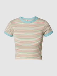 T-Shirt aus Baumwolle mit Streifenmuster von Levi's® Blau - 14