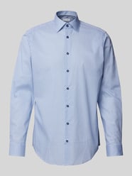 Regular Fit Business-Hemd mit Kentkragen von Christian Berg Men Blau - 9