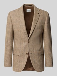slim fit 2-knoop-colbert van scheerwol van ROY ROBSON Beige - 25