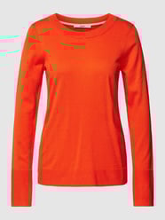 Gebreide pullover met viscose en ronde hals van Esprit Rood - 16