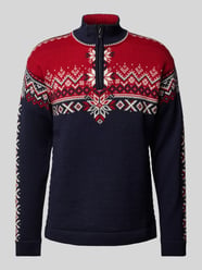 Wollpullover mit Troyer-Kragen von Dale of Norway Blau - 23