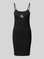 Minikleid mit Logo und Spaghettiträgern von Calvin Klein Jeans - 11