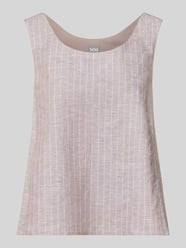 Top bluzkowy z mieszanki lnu z szerokimi ramiączkami od MM by Max Mara - 28