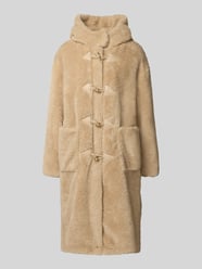 Płaszcz z polaru z kapturem i listwą guzikową od Gil Bret - 24