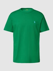Classic Fit T-Shirt mit Label-Stitching von Polo Ralph Lauren Grün - 41