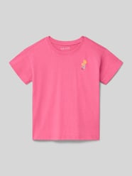 t-shirt z haftem i okrągłym dekoltem od Blue Seven - 32