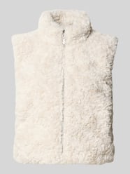 Regular Fit Weste aus Kunstfell mit Stehkragen von monari - 12