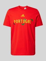 T-Shirt mit Label-Print Modell 'PORTUGAL' von ADIDAS SPORTSWEAR Rot - 7