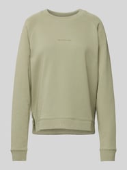 Sweatshirt met labelprint van Marc O'Polo Denim Groen - 16