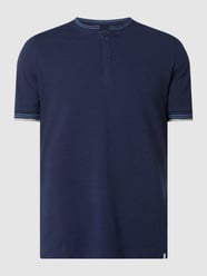 Shirt van piqué met opstaande kraag  van Nowadays Blauw / turquoise - 34