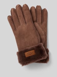 Handschoenen van lamsleer met labeldetail van UGG - 11
