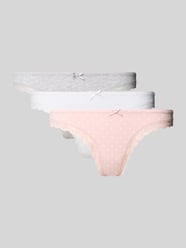 Stringi z obszyciem koronką od Jake*s Casual Fuksjowy - 23