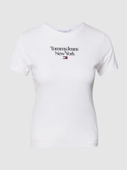 T-shirt met labeldetails van Tommy Jeans Wit - 41