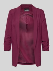 Regular Fit Longblazer mit Viskose-Anteil Modell 'BOSELLA' von PIECES Bordeaux - 6