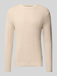 Strickpullover aus reiner Baumwolle Modell 'Ryder' von JACK & JONES Beige - 11