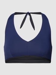 Bikini-Oberteil mit Label-Detail von Mymarini Blau - 17