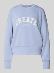 Sweatshirt van viscosemix met ronde hals, model 'CELLI' van MOS MOSH - 44