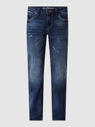 Straight Fit Jeans mit Stretch-Anteil Modell 'Gordan' von Blue Monkey Blau - 20