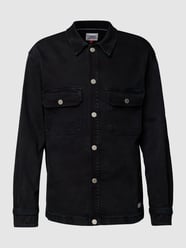 Jeansjacke mit Label-Patch von Tommy Jeans Schwarz - 21
