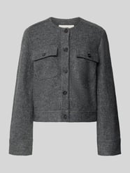 Getailleerd kort colbert van mix van viscose en wol van Marc O'Polo - 4