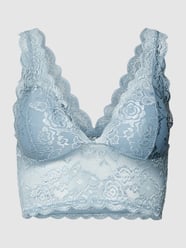 Stanik z kwiatowej koronki model ‘CHLOE’ od Only Niebieski - 14