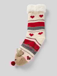 Sokken met labeldetail van CAPELLI NEW YORK Beige - 2