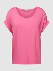 T-shirt met ronde hals, model 'Moster' van Only Roze - 4